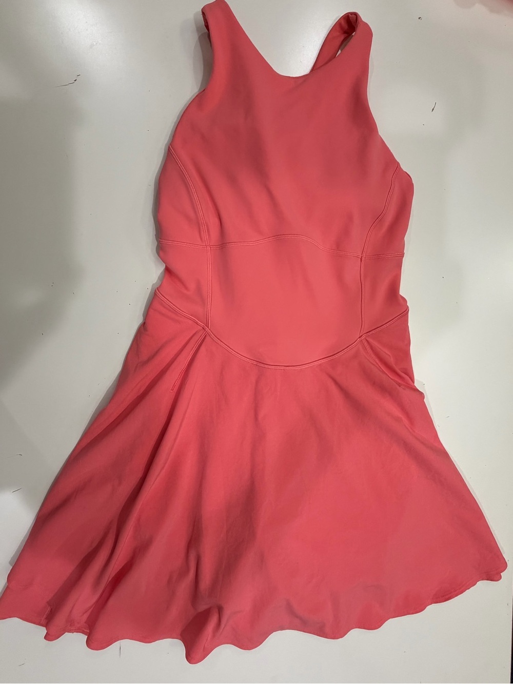 lululemon athletica Coral Sleeveless Fit & Flare Mini Dress